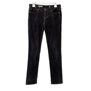 AG Stevie Corduroy Jeans Womens Size 27 Slim Straight Gray Brown Anthropologie